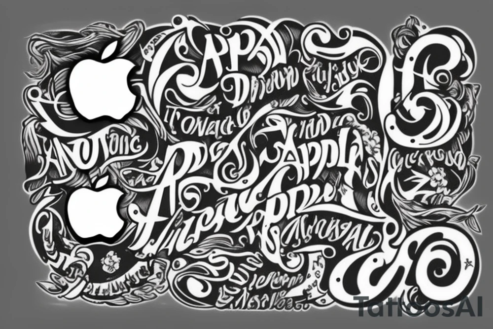 apple tattoo idea