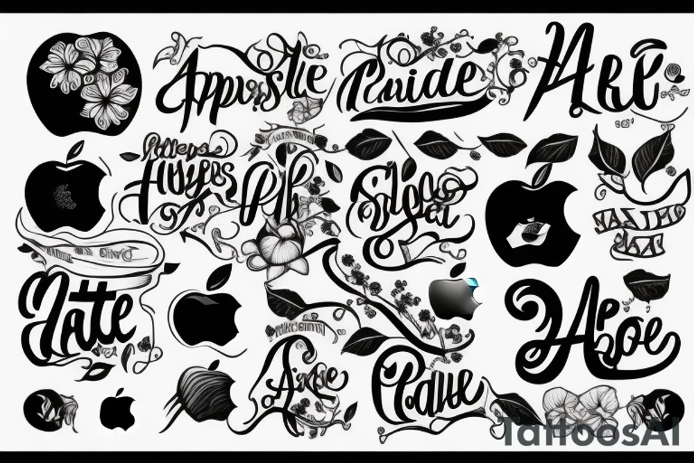 apple tattoo idea