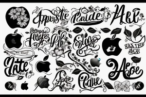 apple tattoo idea