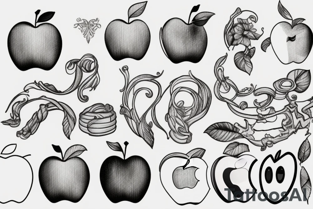 apple tattoo idea
