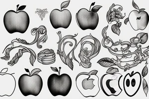 apple tattoo idea