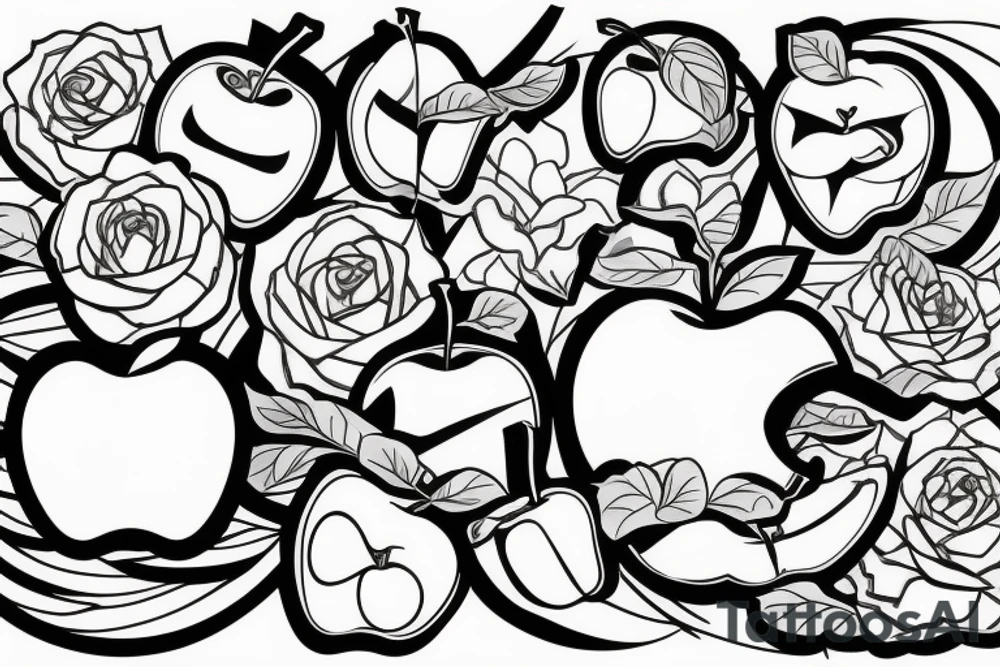 apple tattoo idea