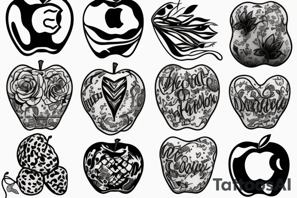 apple tattoo idea