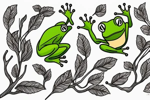 A tree frog tattoo idea