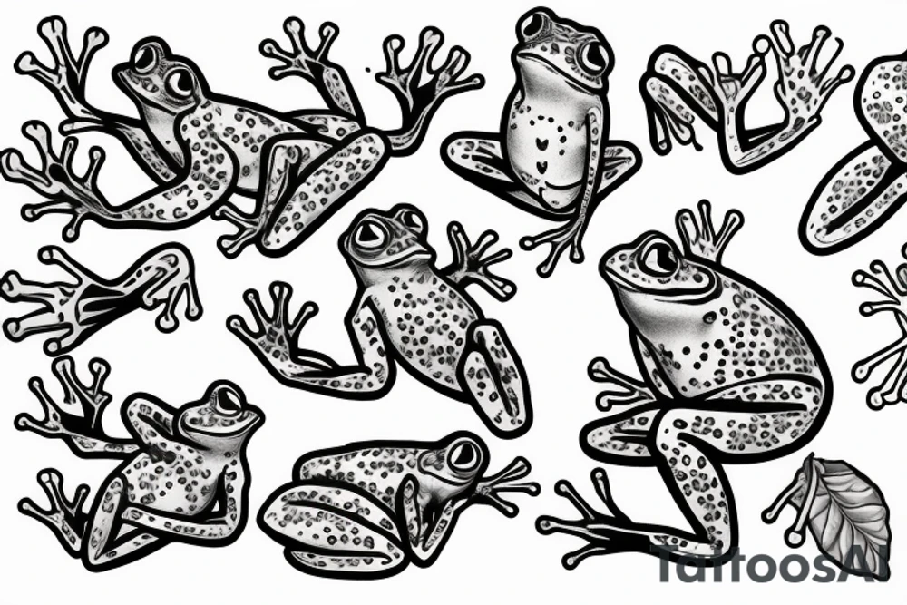 A tree frog tattoo idea