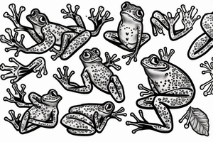 A tree frog tattoo idea