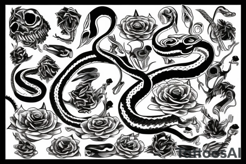 snake tattoo idea
