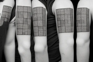 basic small tetris tattoo idea