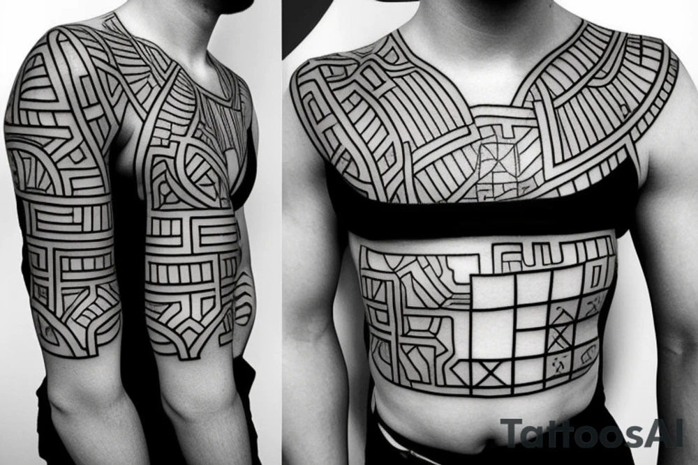 basic small tetris tattoo idea