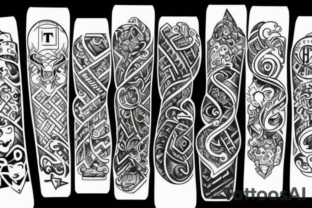 "t" shaped, Blocks tattoo idea
