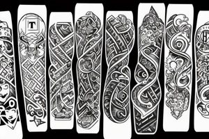 "t" shaped, Blocks tattoo idea