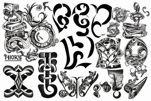 "t" shaped, Blocks tattoo idea