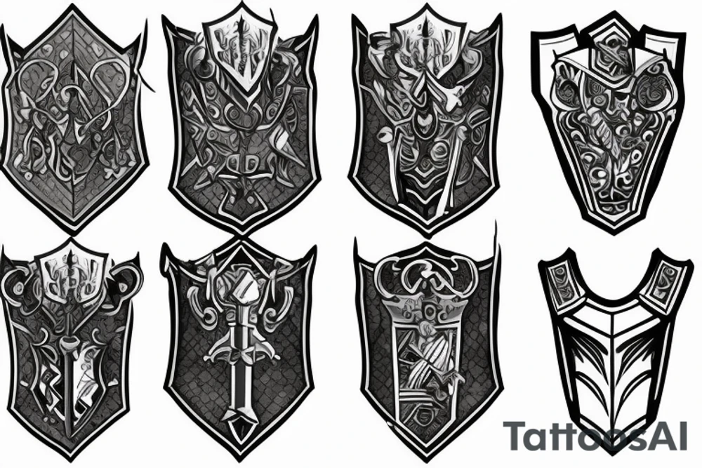 Knight, Plate armor,  Sword tattoo idea
