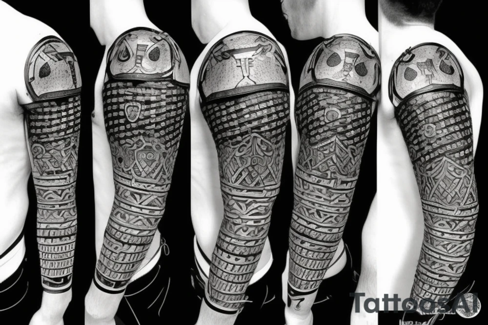 Knight, Plate armor,  Sword tattoo idea