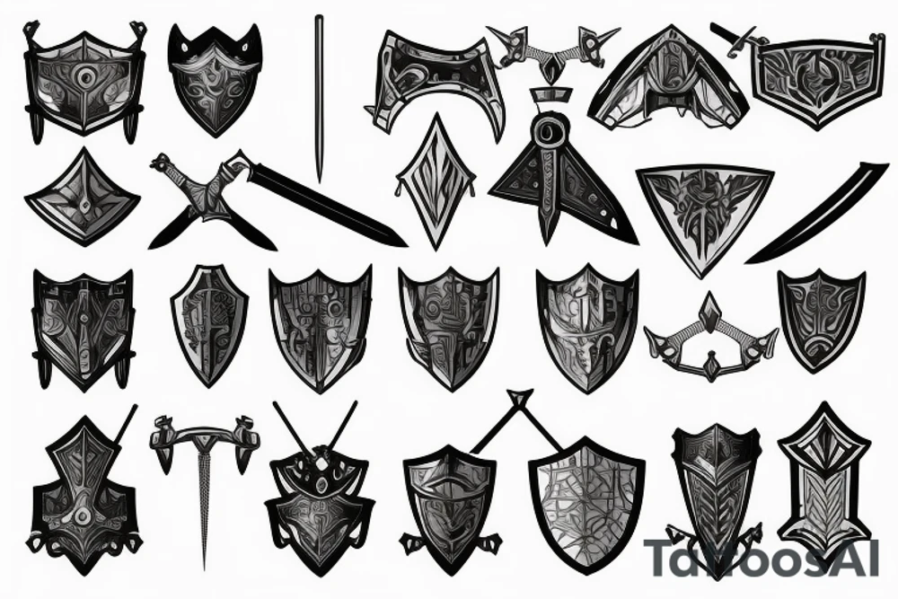Knight, Plate armor,  Sword tattoo idea
