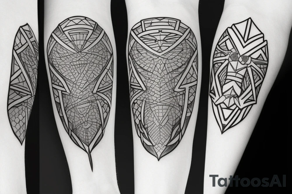 sword and shield tattoo idea