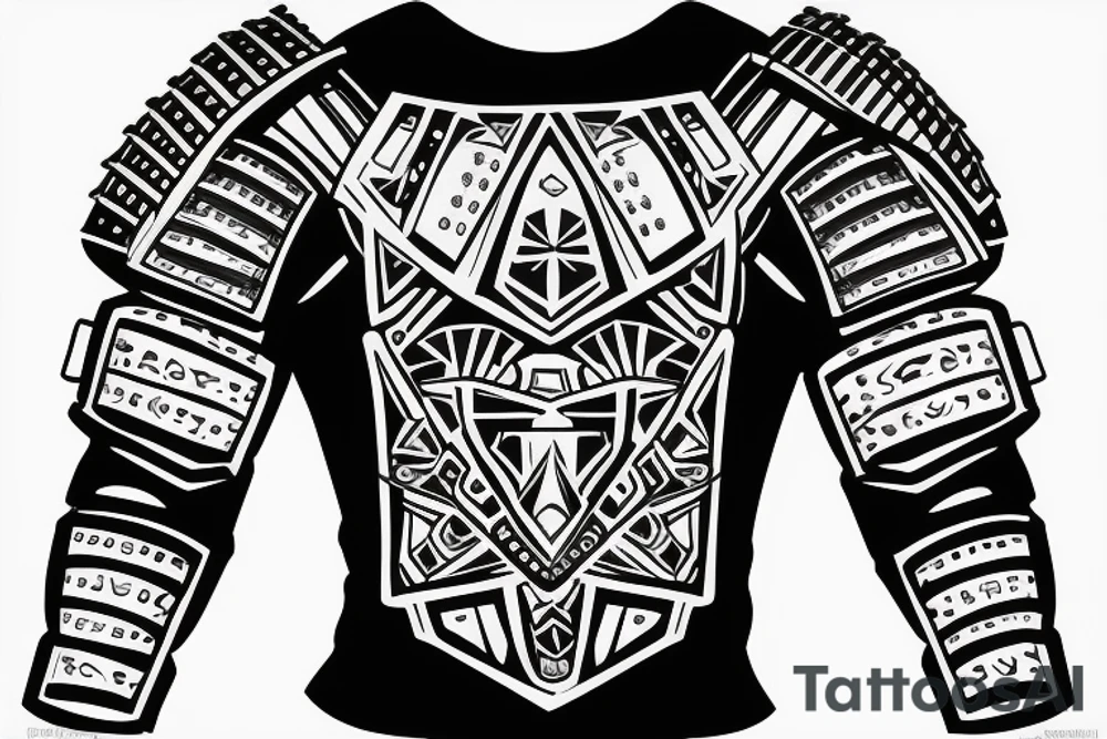 Plate armor, pauldron tattoo idea