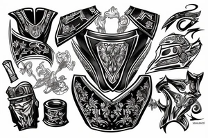 pauldron tattoo idea