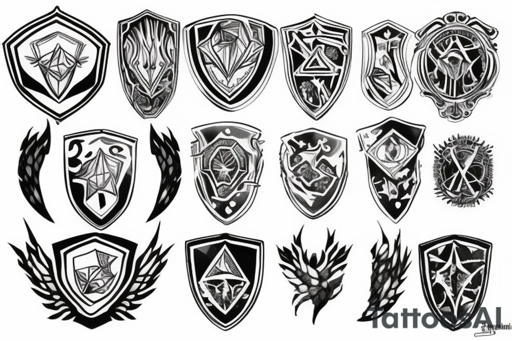 Shield tattoo idea