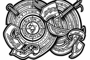 Shield tattoo idea