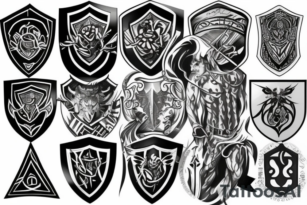 Shield tattoo idea