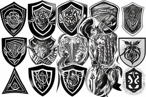 Shield tattoo idea