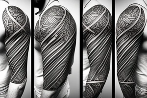 shoulder armor tattoo idea