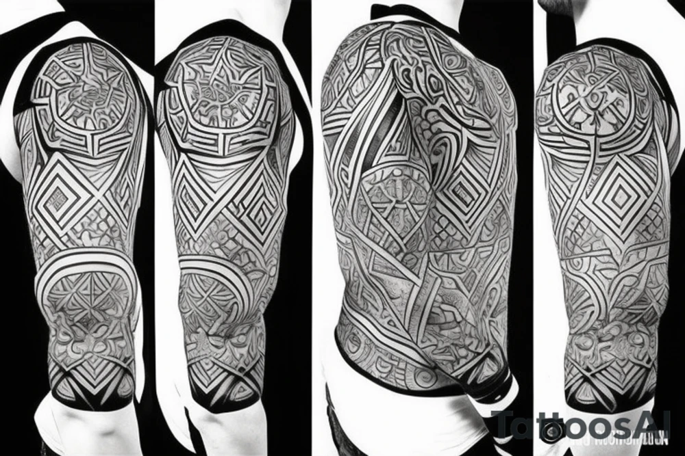 shoulder armor, Sheet tattoo idea