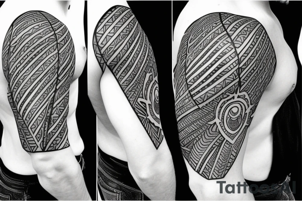 shoulder armor, Sheet tattoo idea