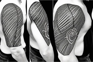 shoulder armor, Sheet tattoo idea