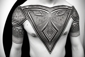 shoulder armor, plate tattoo idea