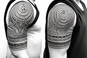 shoulder armor, plate tattoo idea