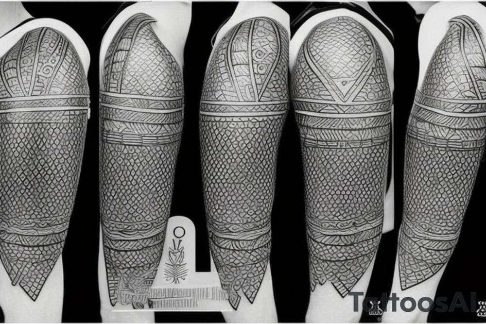 plate armor tattoo idea