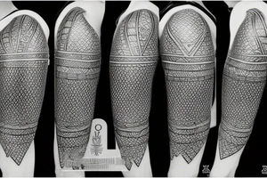 plate armor tattoo idea