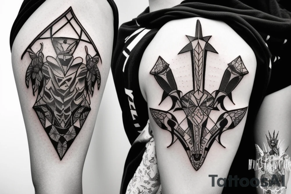 plate armor tattoo idea