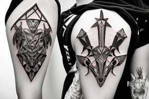 plate armor tattoo idea