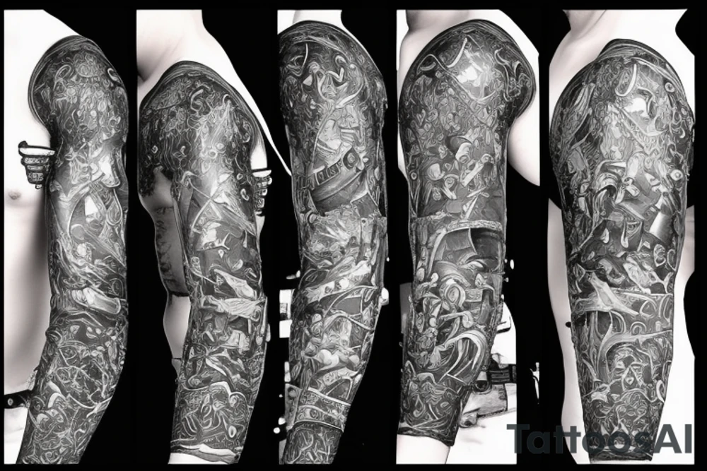 plate armor tattoo idea