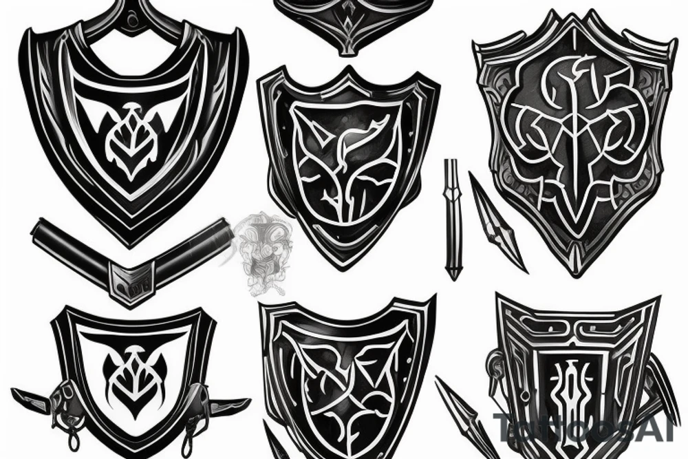 plate armor tattoo idea