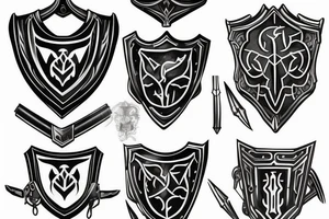 plate armor tattoo idea