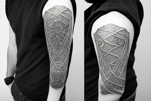 plate armor tattoo idea