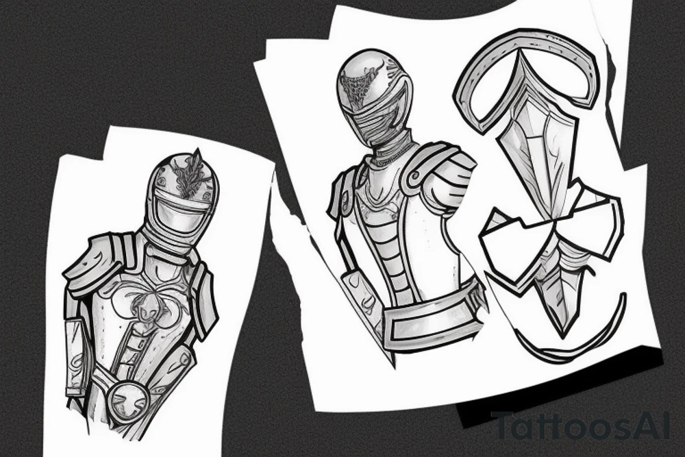 plate armor tattoo idea