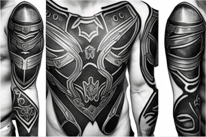 plate armor tattoo idea