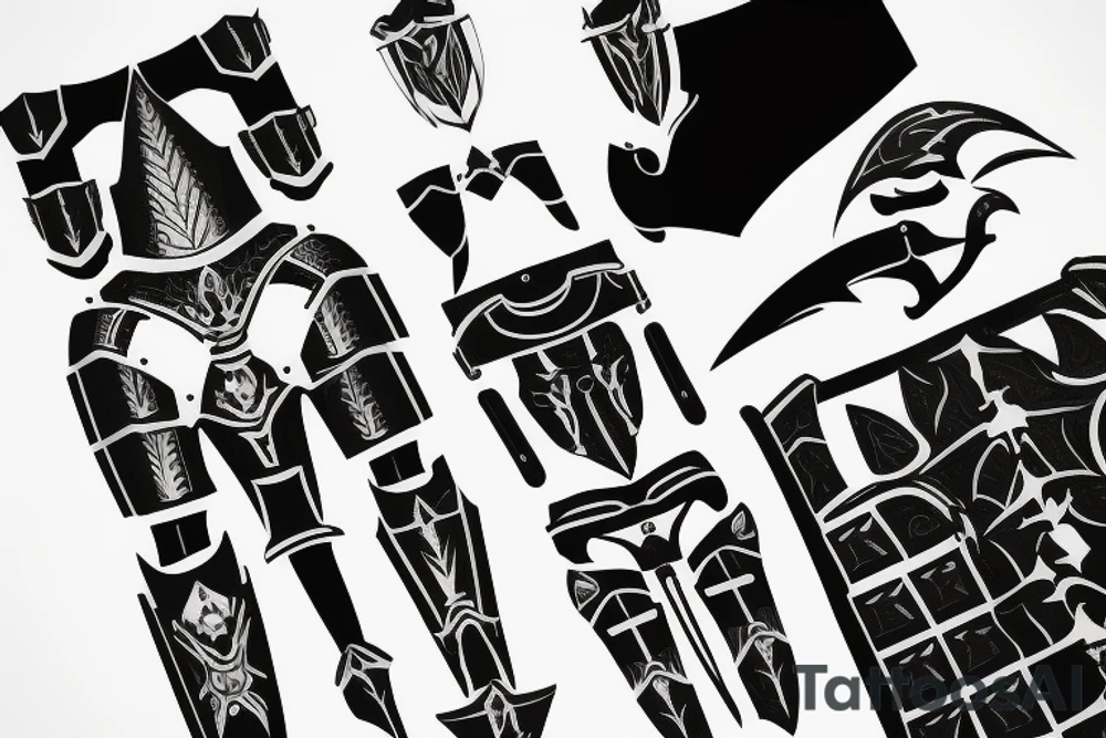 plate armor tattoo idea