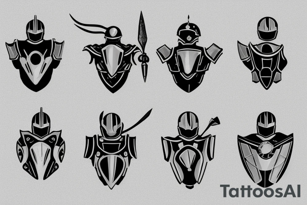 plate armor tattoo idea