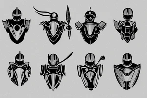 plate armor tattoo idea
