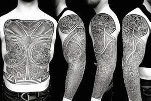 plate armor tattoo idea