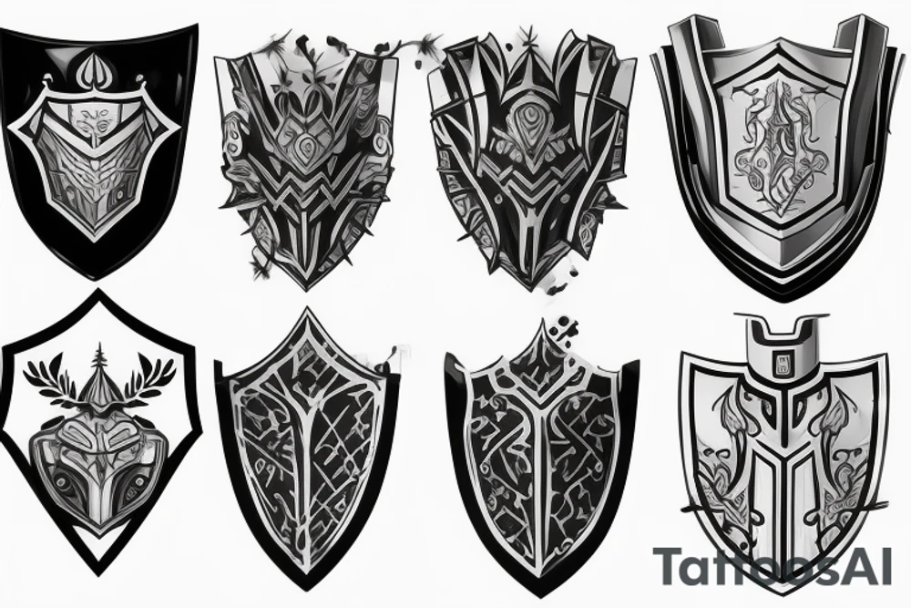 plate armor tattoo idea