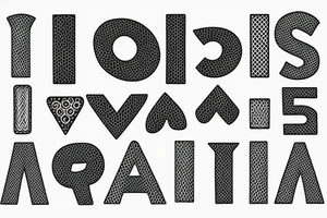 Basic "T" shape tattoo idea