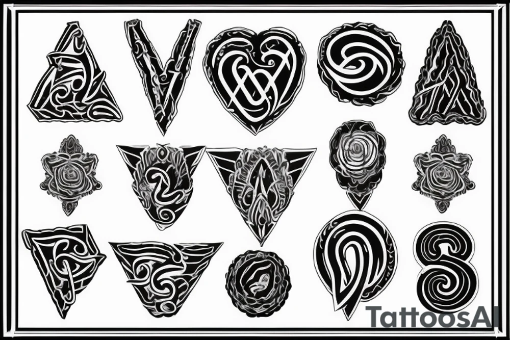 Basic "T" shape tattoo idea