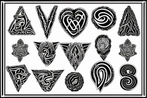 Basic "T" shape tattoo idea